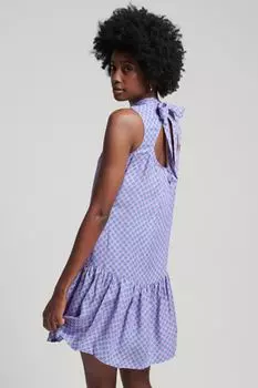 Розовое мини-платье Studios Superdry, розовый