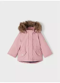 Розовое пальто на молнии для маленьких девочек NMFMACE PARKA JACKET PB SOUTH Name t, розовый