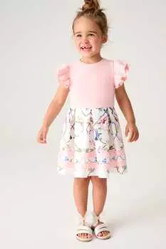 Розовое платье 2 в 1 из материала для подводного плавания Baker By Ted Baker, розовый