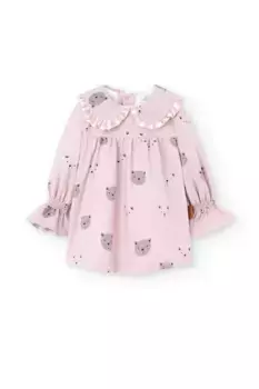 Розовое платье Charanga and Cocote, платье с мишками