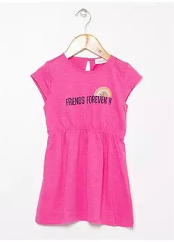 Розовое платье для девочки MG02-H Mammaramma, розовый