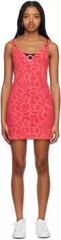 Розовое платье-футляр Moschino с уплотнительным кольцом