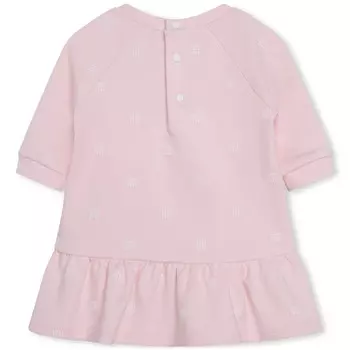 Розовое платье и белые леггинсы Givenchy, мультиколор