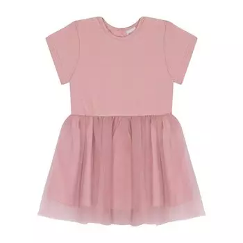 Розовое платье из фатина ANTEBIES