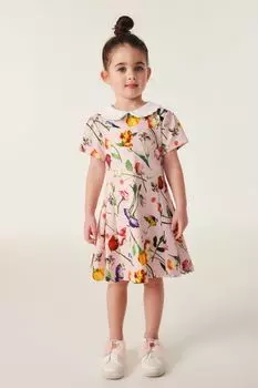 Розовое платье из понте с цветами и воротником Baker By Ted Baker, розовый