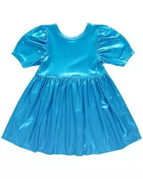 Розовое платье Lame Laurie с курицей Pink Chicken, синий