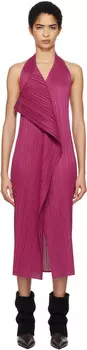 Розовое платье макси Monthly Colors November PLEATS PLEASE ISSEY MIYAKE