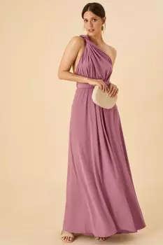 Розовое платье макси Tracy Twist Me Tie Me Monsoon, розовый