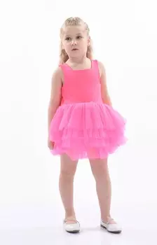 Розовое платье-пачка с французской розой Mimi Tutu, розовый