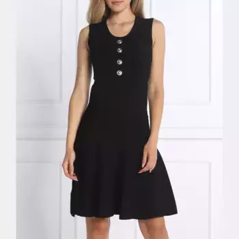 Розовое платье Pinko, черный