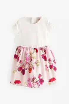 Розовое платье с растительным узором Baker by Ted Baker, розовый