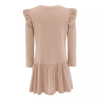 Розовое платье с рюшами из модала BANBLU, розовый