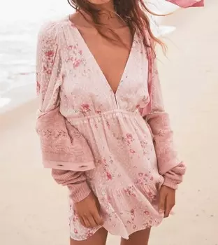 Розовое платье Siriana LoveShackFancy