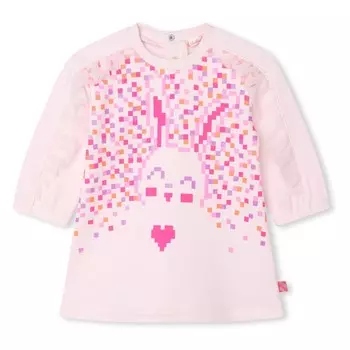 Розовое платье-свитер Pixel Bunny Billieblush, розовый