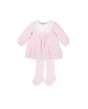 Розовое платье тундонадо для девочки Tutto Piccolo, розовый