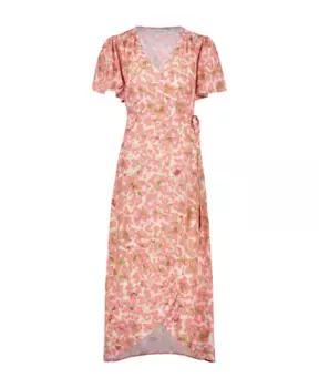 Розовое платье в виде гепарда и бабочки Fabienne Chapot, мультиколор