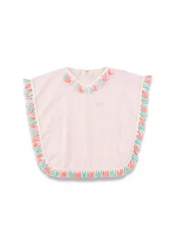 Розовое пляжное платье-парео для девочек с вуалью Lally Things