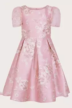 Розовое твиловое платье Marcy Roses Duchess Monsoon, розовый
