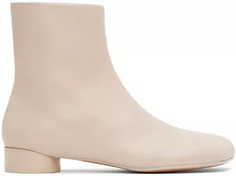Розовые анатомические ботильоны MM6 Maison Margiela