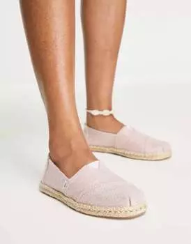 Розовые эспадрильи Toms alpargata