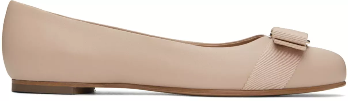 Розовые балетки Varina Ferragamo