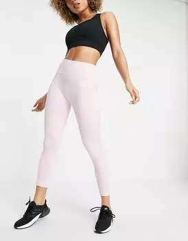 Розовые бесшовные леггинсы 7/8 adidas Yoga