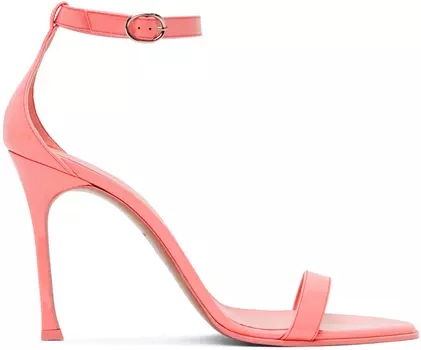 Розовые босоножки на каблуке Kim Amina Muaddi