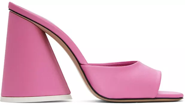 Розовые босоножки на каблуке Luz The Attico