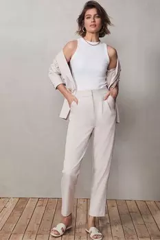 Розовые брюки-галифе со складкой Mint Velvet, розовый