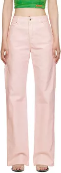 Розовые брюки плотника Heron Preston