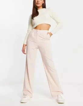 Розовые брюки прямого кроя с напуском Miss Selfridge для папы - LPINK