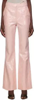 Розовые брюки с пайетками KIM SHUI