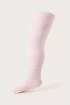 Розовые детские колготки муссон с кружевом и бабочками Monsoon, розовый