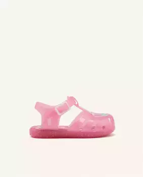 Розовые детские сандалии для девочек с мягкой стелькой и застежкой-пряжкой Gioseppo, фуксия