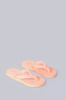 Розовые детские шлепанцы Swish из вторсырья кораллового оттенка Animal, розовый