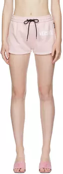 Розовые хлопковые шорты Versace