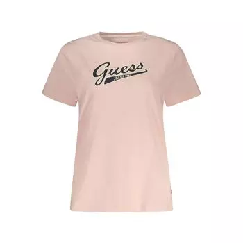Розовые хлопковые топ и футболка Guess Shoes