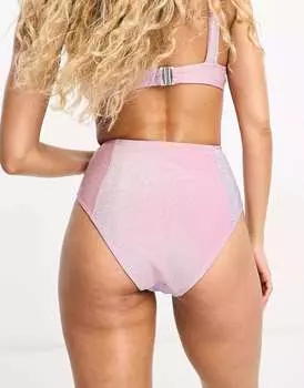 Розовые и фиолетовые плавки бикини The Frolic с рубеллитом