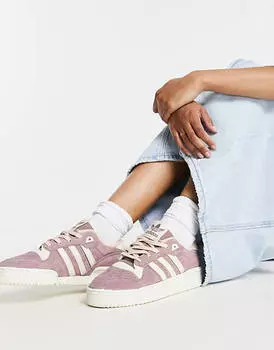 Розовые и кремовые кроссовки adidas Originals Rivalry Low
