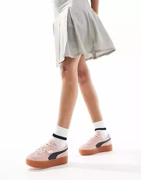 Розовые и темно-синие кроссовки Puma Palermo Elevata
