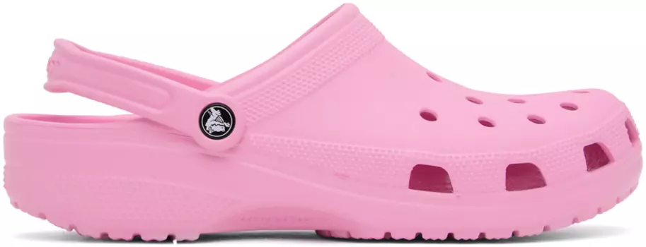 Розовые классические сабо Crocs