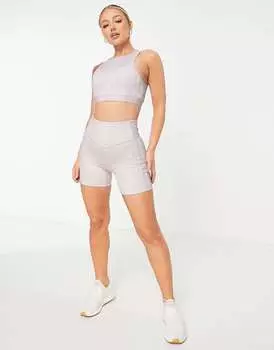 Розовые короткие леггинсы с 3 полосками adidas Training Hyperglam adidas performance