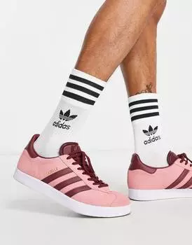 Розовые кроссовки adidas Originals Gazelle - WHITE