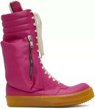 Розовые кроссовки Cargobasket Rick Owens