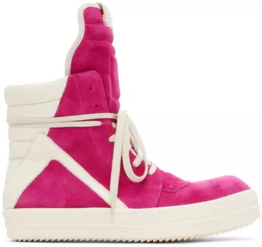 Розовые кроссовки Geobasket Rick Owens