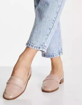 Розовые лоферы на плоской подошве ASOS DESIGN Mussy