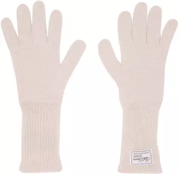 Розовые матовые перчатки Raf Simons