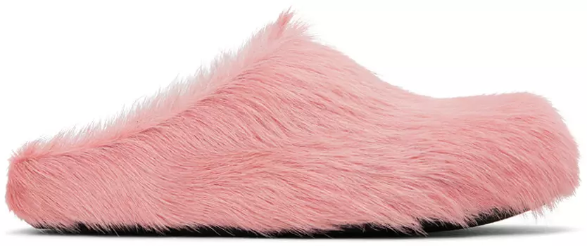 Розовые мокасины Fussbett Sabot Marni, Antique rose