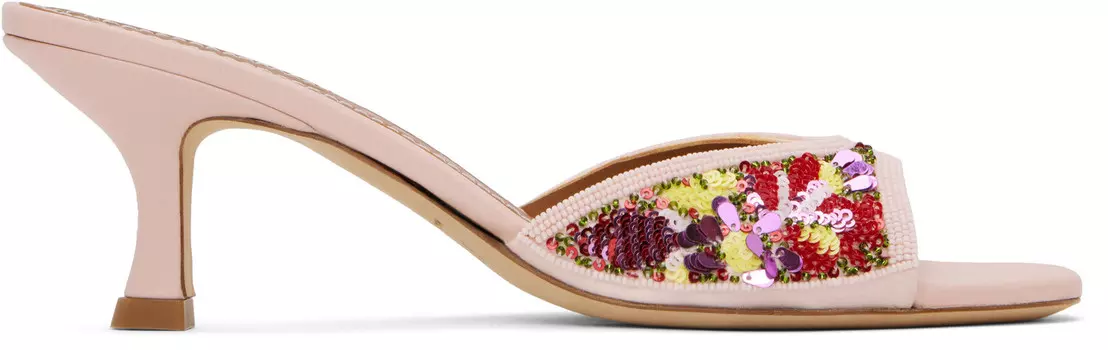 Розовые мюли Brigitte Staud