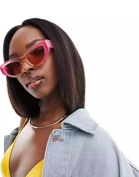 Розовые/оранжевые солнцезащитные очки «кошачий глаз» Jeepers Peepers